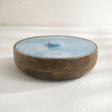 Blossom wooden roti box - ellementry