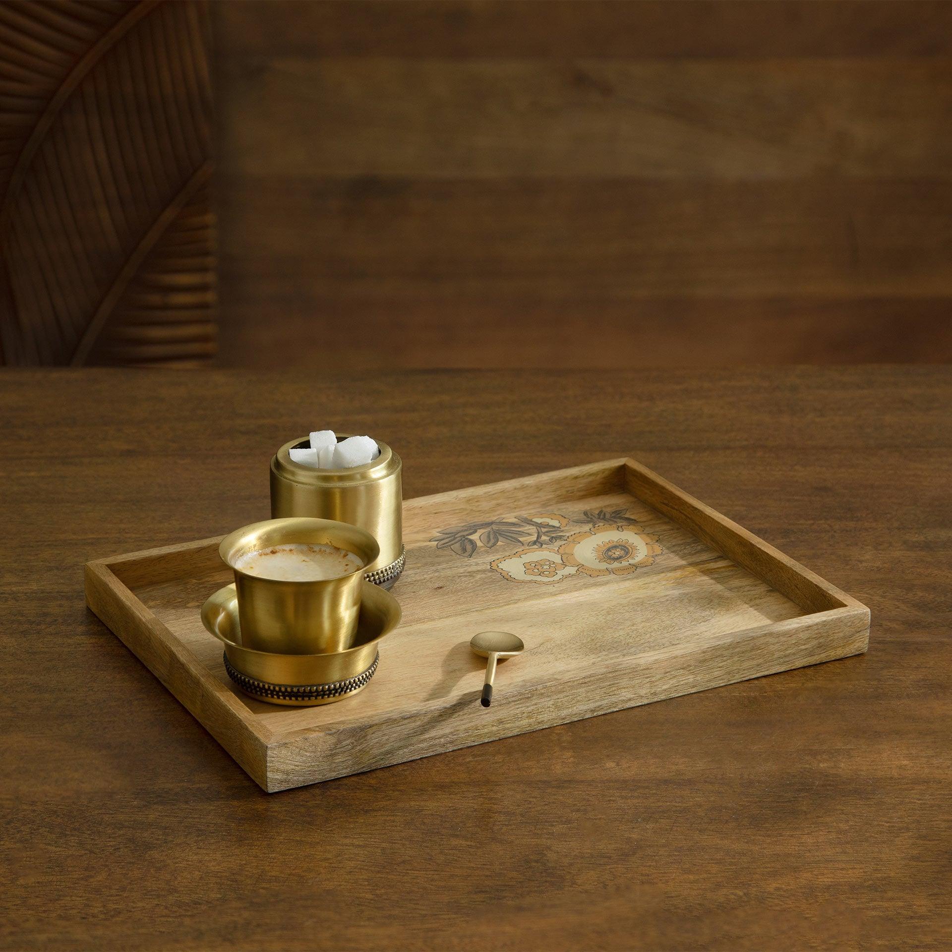 Fleur D'or Rect Tray