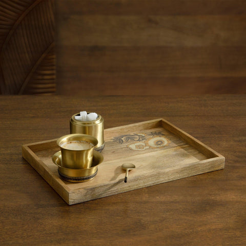 Fleur D'or Rect Tray - ellementry