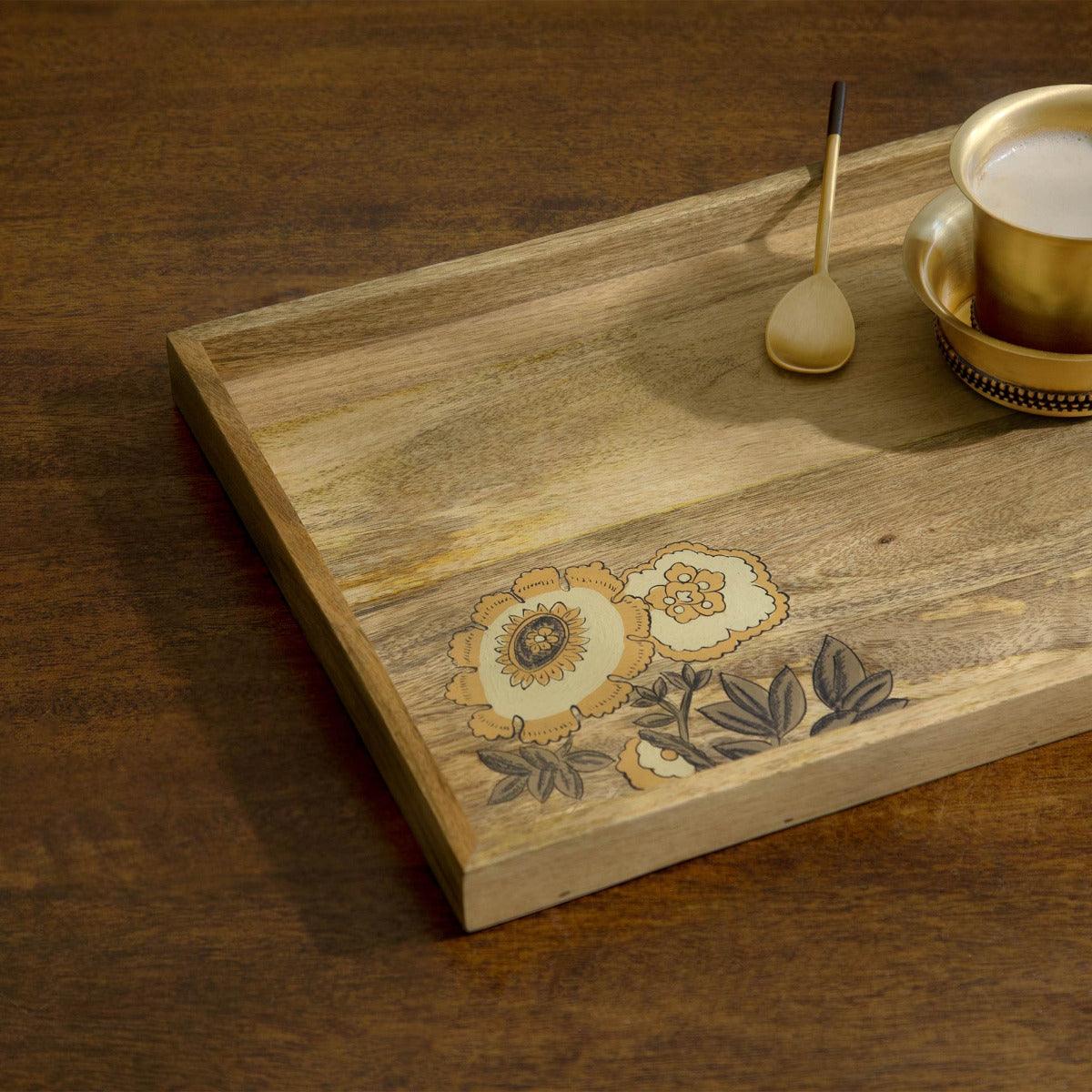 Fleur D'or Rect Tray