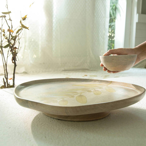 Wisteria Yellow Lazy Susan - ellementry