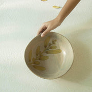 Wisteria Yellow Salad Bowl