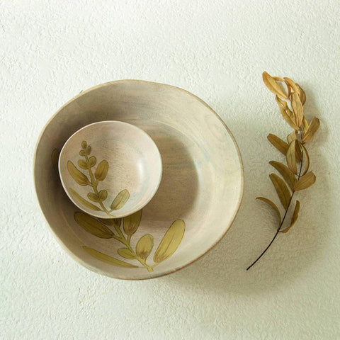 Wisteria Yellow Salad Bowl - ellementry